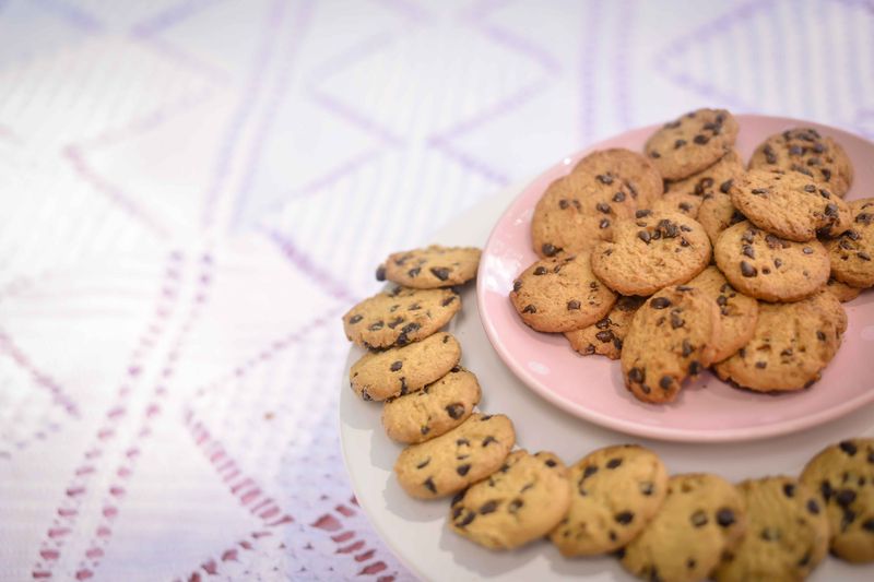 Fresh baked chocolate chip cookie from Dions